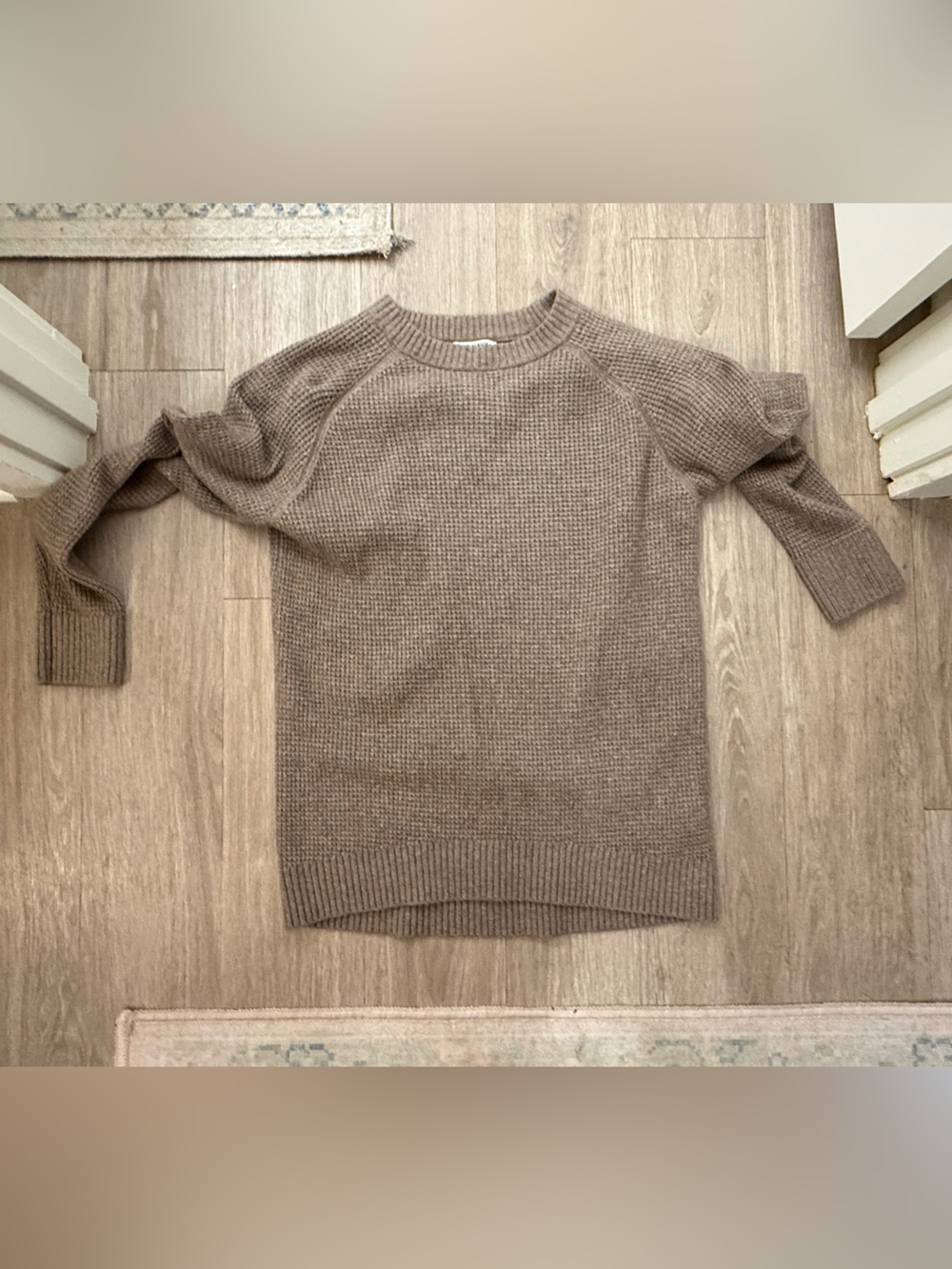Old Navy Taupe Crewneck Knit Sweater